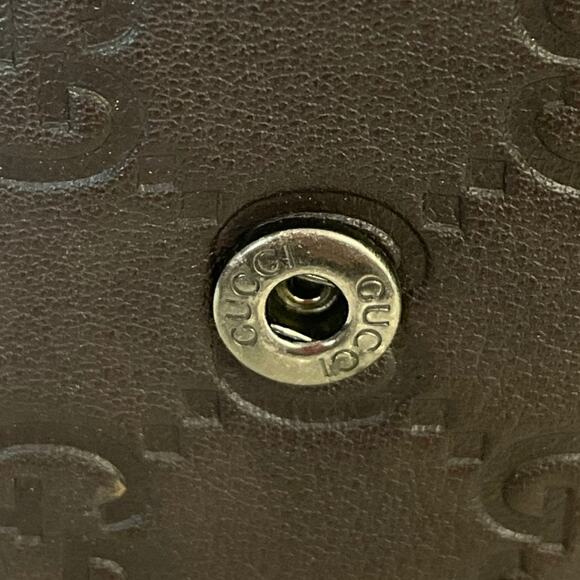 GUCCI Guccissima 6 Key Holder Case Rich Dark Brown EUC - Picture 5 of 8